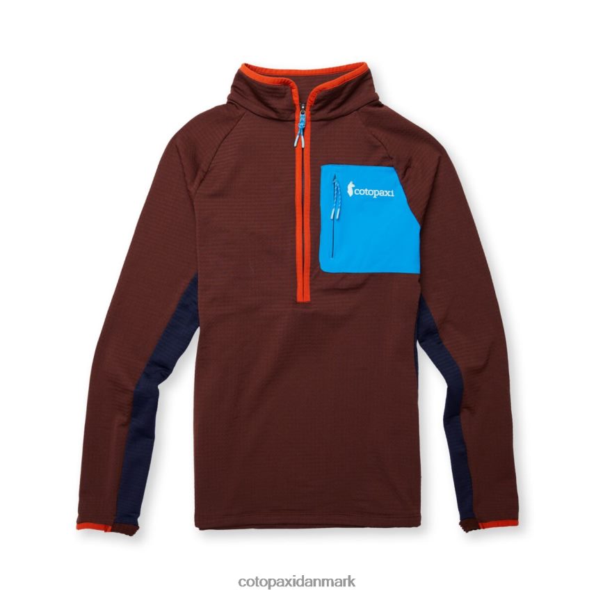 Cotopaxi otero fleece pullover med halv lynlås Kvinder tøj kastanje/maritime 8FJ28H24