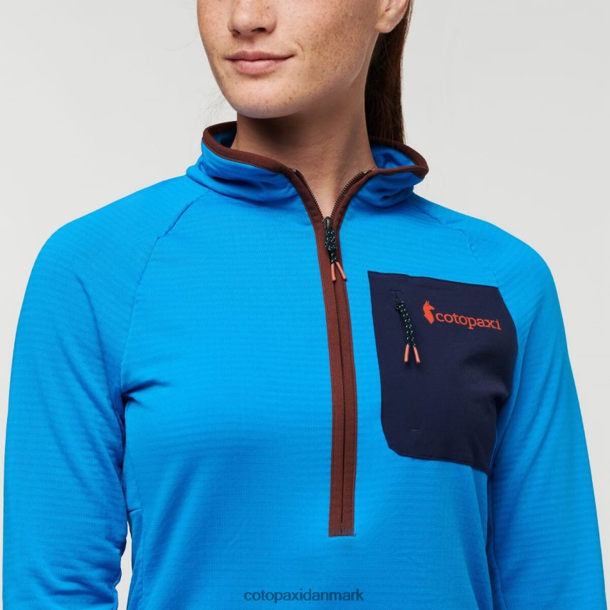 Cotopaxi otero fleece pullover med halv lynlås Kvinder tøj saltvand/kastanje 8FJ28H23