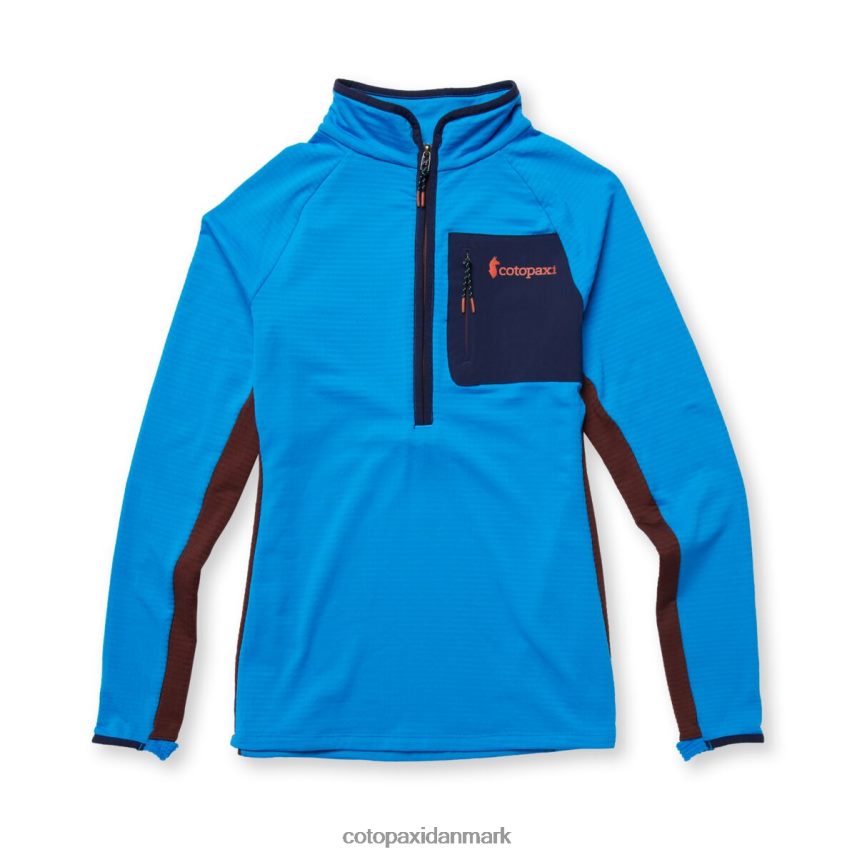 Cotopaxi otero fleece pullover med halv lynlås Kvinder tøj saltvand/kastanje 8FJ28H23